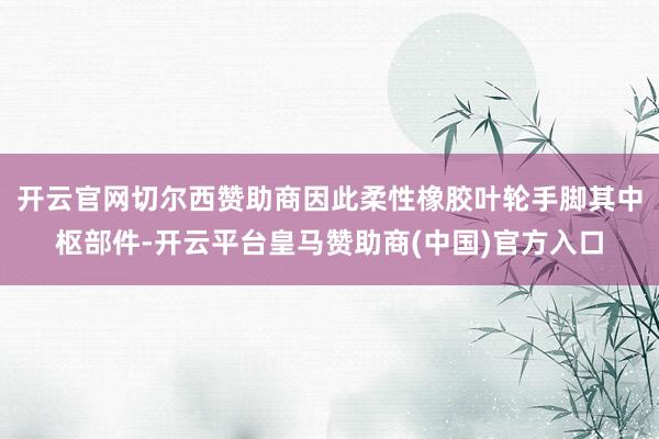开云官网切尔西赞助商因此柔性橡胶叶轮手脚其中枢部件-开云平台皇马赞助商(中国)官方入口